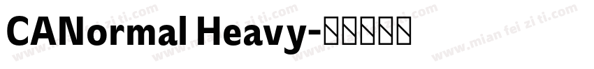 CANormal Heavy字体转换